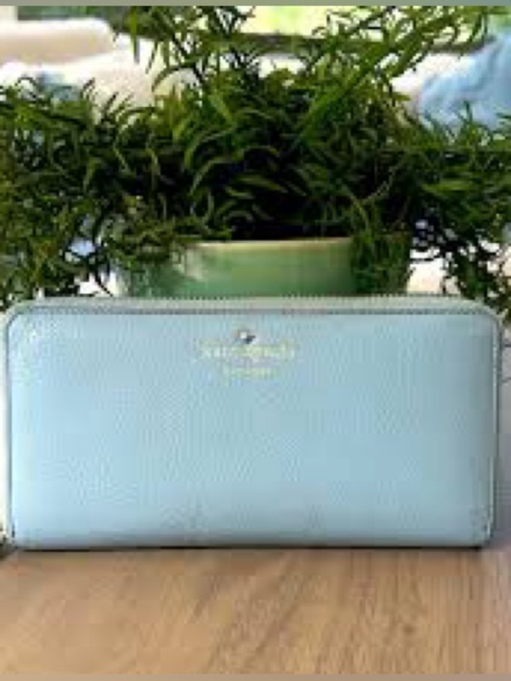 🦋kate spade🦋Robin Egg Blue Saffiano Wallet